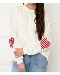 Things Between - Heart Patch Long Sleeve Top - Lyst