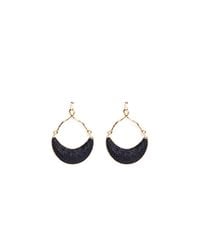 Avenue Chic - Half Moon Python Earrings - Lyst