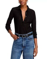 Rag & Bone - Julia Long Sleeve Polo - Lyst