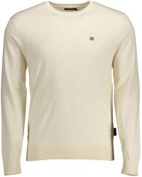 Napapijri - Beige Cotton Shirt - Lyst