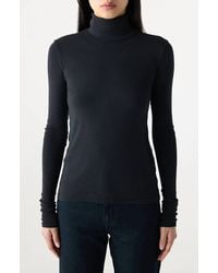 AMO - Reese Ribbed Turtleneck Tee - Lyst