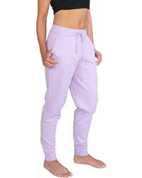 Body Wrappers - French Terry Tapered Joggers With Front Pockets - Lyst