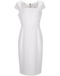 Roland Mouret - Roland Mouret Jeddler Square-Neck Crepe Sheath Dress - Lyst