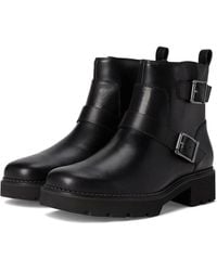 Vionic - Folsom Boots Leather Side-Zipper Ankle Booties Gal1910 - Lyst