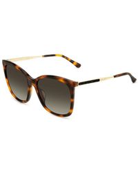 Jimmy Choo - Sunglasses Square Full Rim, Havana/ Frame And Gradient Lens - Lyst
