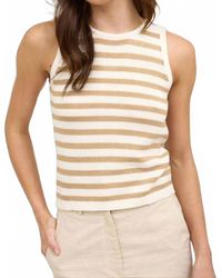 The Workshop Studio - Lina Stripe Knit Tank Top - Lyst