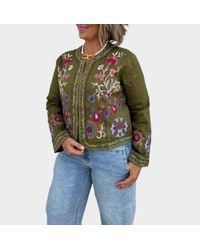 Johnny Was - Linen Bolero Jacket Gloria - Lyst