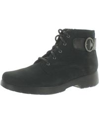 Munro - Buckley Leather Combat & Lace-up Boots - Lyst