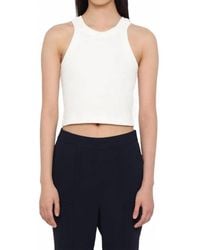 Closed - Cropped Racer Tank - Lyst