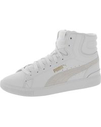 PUMA - Vikky 3 Mid Leather High-top Skate Shoes - Lyst