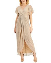Betsy & Adam - V-neck Gown - Lyst
