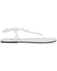 Jil Sander - Tangle Braided Leather Thong Sandals - Lyst