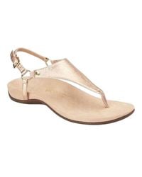 Vionic - Rest Kirra Metallic Thong Sandals - Lyst