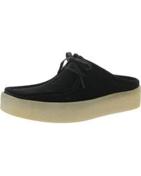 Clarks - Wallacup Lo Faux Suede Slip On Mules - Lyst