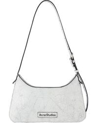 Acne Studios - Platt Mini Crackle Hobo Bag - Lyst