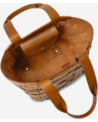Shinola - The Medium Bixby Tan Vachetta Leather Basket Bag 20254496 - Lyst