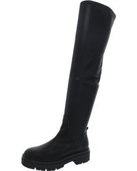 Steve Madden - lugged Sole Side Zipper Over-the-knee Boots - Lyst