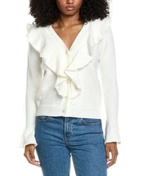 Fate - Pearl Trimmed Cascading Ruffle Blouse - Lyst