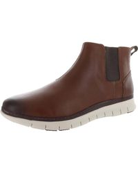 Vionic Jason Leather Slip On Casual And Fashion Sneakers - Brown