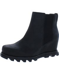 Sorel - Joan Of Arctic Leather Pull On Chelsea Boots - Lyst