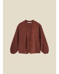 Summum - Oversized Cardigan Mohair Blend Knit-Cherry - Lyst