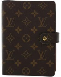 Louis Vuitton - Agenda Mm Canvas Wallet (pre-owned) - Lyst