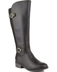 Karen Scott - Leandraa Faux Leather Wide Calf Knee-high Boots - Lyst