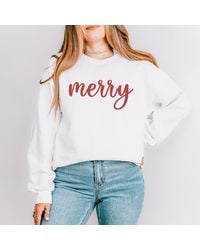 Simply Sage Market - Embroidered Merry Cursive - Lyst