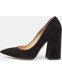 Charlotte Olympia - Suede Block Heel Pumps - Lyst