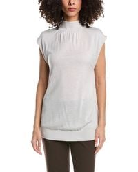 3.1 Phillip Lim - Mock Neck Wool Shell - Lyst