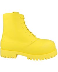 Ferragamo - Fede Leather Combat Boots - Lyst