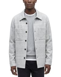 Theory - Knit Wool-Blend Overshirt - Lyst