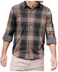 Flag & Anthem - Crowley Longsleeve Hero Knit Flannel Shirt - Lyst