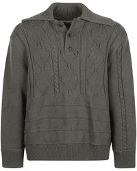 NAMACHEKO - Osterly Textured Knit Polo Shirt - Lyst