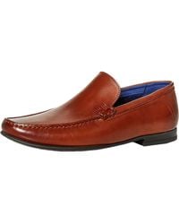 Ted Baker - Lassil Leather Slip On Loafers - Lyst