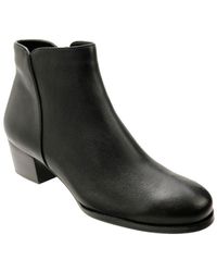 David Tate - Taxi Boots Leather Block Heel Ankle Bootie Jobb303 - Lyst