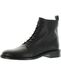 Vince - Cabria Zipper Ankle Combat & Lace-up Boots - Lyst