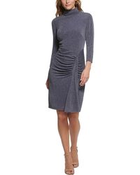 Vince Camuto - Metallic Ruched Cocktail And Party Dress - Lyst