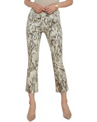 L'Agence - Tati High Rise Crop Micro Boot Jean - Lyst