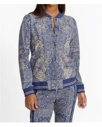 Johnny Was - French Terry Bomber Jacket - Lyst