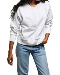 PERFECTWHITETEE - Bowen Button-Front Sweatshirt - Lyst