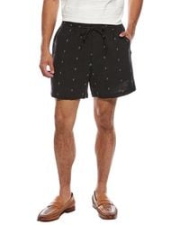 Rag & Bone - Marc Linen-Blend Embroidered Short - Lyst