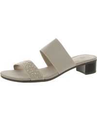 Karen Scott - Edethh Embellished Slip On Slide Sandals - Lyst