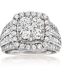 Ross-Simons - Diamond Cluster Ring - Lyst