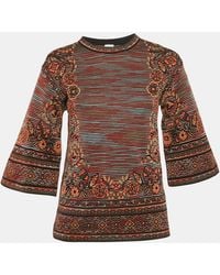 Missoni - Patterned Knit Sweater Top - Lyst