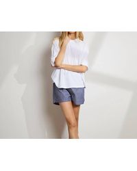 The Sleep Code - Striped Cotton Boxer - Lyst