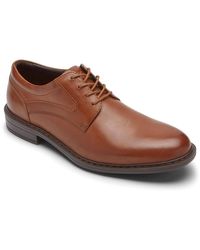 Rockport - Tanner Plain Toe Leather Removable Insole Oxfords - Lyst