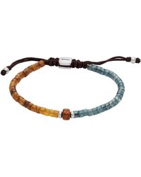 Fossil - Summer Fashion And Brown Acrylic Beaded Bracelet - Lyst