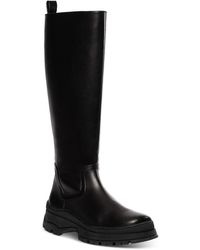 STAUD - Bow Tall Boot Leather Tall Knee-high Boots - Lyst