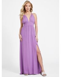 Guess Factory - Paseo Slit Front Maxi Dress - Lyst